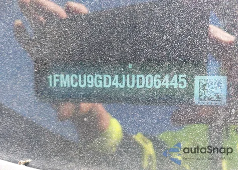 2018 Ford Escape Se из США, поврежденный, VIN 1FMCU9GD4JUD06445